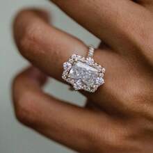 1pc Women's Fashion Ring, Elegant & Delicate Design With Cubic Zirconia, Suitable For Valentine's Day, Vacation, Commute, Date, Party, Wedding, Engagement, Gift For Wife, Girlfriend, Mother Birthday, Anniversary, New Year, All Seasons