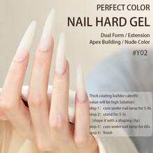 20g Dual-Ended Nail Extension Gel, Perfect Color Nail Gel, Natural Looking Nails, Suitable For All Seasons, Enjoy Salon Experience At Home - Nhiều màu - Xem 12
