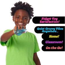 Schylling NeeDoh Nice Cube Sensory Squeeze Toy With Super Solid Squish 2.25" Cube - 藍色 - 查看 6