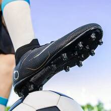 SUNAIS 男士足球鞋 专业足球鞋 高帮户外室内运动五人制足球训练鞋