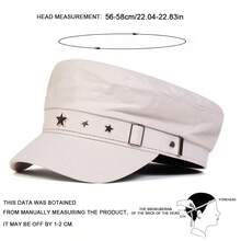 1 pieza Gorro de marinero con pentagrama para hombre, gorra boina de moda callejera, sombrero casual versátil para exteriores apto para primavera y otoño - Multicolor - Ver 2