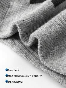1/5 Pairs Unisex Low-Cut Sports Running Socks, Breathable Cushioning Heel Protection Socks, Suitable For Men And Women - Multicolor - View 7