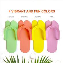 40 piezas de Chanclas de espuma desechables - Chanclas universales sin aroma para el cuidado de los pies, salón de uñas, spa, ducha y uso en la playa