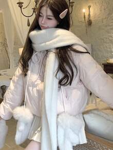Women Winter Coats - Hồng - Xem 4