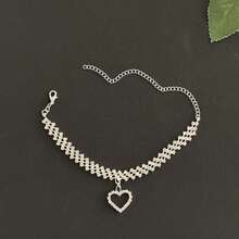 1 时尚个性化不对称水钻镶嵌脚链