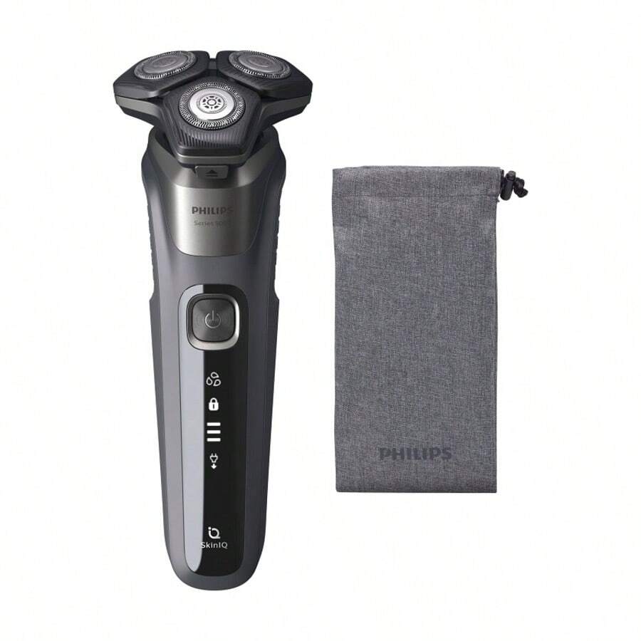 Philips - Series 5000 Wet And Dry Carbon Grey Electric Shaver S5587/10  W/ Pouch - màu đen - Xem 1