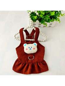 Cute Pet Dress, Dog Princess Skirt, Cat Teddy Poodle Bichon Autumn Dress, Spring/Autumn Casual Pet Dog Cat Lantern Skirt, Pet Clothing, Make Your Beloved Pet Look Adorable (Brooch Can Be Replaced) - Multicolor - View 11