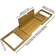 Bambusowa tacka do wanny, luksusowy stojak do przechowywania w łazience, odpowiedni na prezent do nowego domu, stojak na owoce w formie książki telefonicznej do wanny, prosty i kompaktowy prezent rozgrzewający, stojak na kieliszki do wina do wanny
