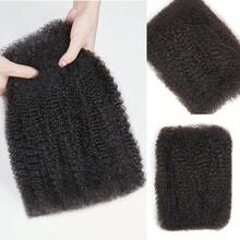 CEXXY Afro Kinky Curly Bulk Human Hair For Braiding 50g/Pack 100% Human Hair Extensions For Braiding, Twists, Locs, Crochet And Micro Braiding Natural Black Afro Bulk Hair For Women Soft Real Human Hair No Selvedge Heat Resistant And Dyeable Realistic Texture Soft And Stretchy Ideal For Students And Heat Resistant Styling. - SPure Natural - 查看 3