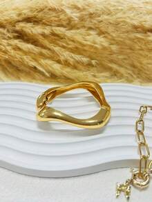 3Pcs Cuff Bracelets,Gold Bangles,Wide Bangles, Chunky Bracelet, Bracelet Set, Wide Bracelet, Bracelet For Women,Gift For Her - Multicolor - View 4
