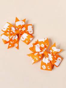 2/8 sztuk dla dziewczynek, śliczne spinki do włosów z motywem dyni, ducha, czarodzieja, potwora, nietoperza, spinki do grzywki, ozdoby do kucyka, odpowiednie na przyjęcia świąteczne, akcesoria do włosów na Halloween