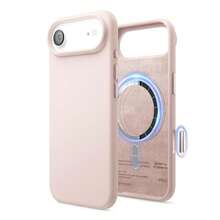 Elago High Quality Magnetic Liquid Silicone Case For IPhone Air, Compatible With MagSafe, Liquid Silicone Material, Protective Cover, Shockproof, Slim Phone, Fashion, Velvet - For Men, For Women, Luxury, Fashion, Minimalist - 可愛的粉紅色 - 查看 2