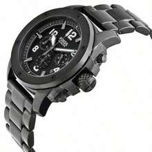 Fossil Đồng hồ nam Grant Luxury, chức năng bấm giờ cổ điển, thiết kế toàn màu đen thanh lịch, mặt số La Mã kiểu retro, dây đeo da thật màu đen, đồng hồ đeo tay thời trang công sở, phong cách thiết kế hiện đại cao cấp, quà tặng thương hiệu kèm hộp chính hãng FS4927 - màu đen - Xem 9