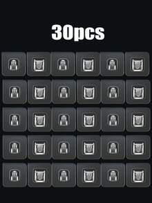 6/10/20/30pcs Super Strong Waterproof Bathroom Adhesive Multi-Function Hookless Card Clip No-Punch Fixed Wall Hanging, Household Use