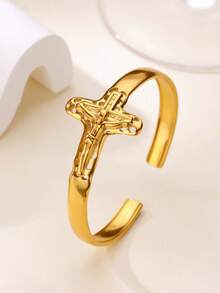 1PC Vintage Twist Wide Chunky Bangles For Women Gold Color Stainless Steel Geometric Asymmetrical Open Cuff Bangles Jewelry Gift 2025