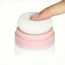 1 pièce Étui portable pour poudre libre, boîte de rangement pour talc de voyage, réutilisable, vide, boîte de rangement pour bain, lotion corporelle, écran solaire. Applicateur multifonctionnel de poudre avec éponge revêtue de lotion corporelle en hiver et de poudre de talc en été.