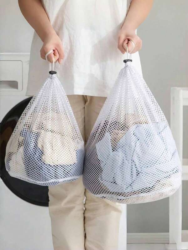 1/3pcslaundry Net, Mesh Laundry Bag For Washing Machine, Large Durable Travel Laundry Bag,Laundry Bag For Washing Machine, Laundry Bags With Drawstring For Blouses, Underwear, Bras, Socks, Etc.