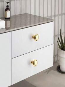 12 Peças Puxadores Redondos Pretos Foscos de 1 Polegada - Botões de Aço Inoxidável Preto Fosco, Adequados para Armários de Cozinha, Guarda-Roupas e Gavetas, Design Moderno e Elegante, Fácil de Instalar, Botões de Armário para Armários de Cozinha, Guarda-Roupas e Gavetas, Estilo Moderno, Durável - Multicolorido - Visão 6