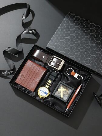 Men's Gift Set, Holiday Gift Box For Friends, Family, Business Clients, Premium Watch, Sunglasses, Creative Gift Box, Suitable For Valentine's Day, Father's Day, Teacher's Day, Back To School, Graduation, New Year, Gifts For Loved Ones