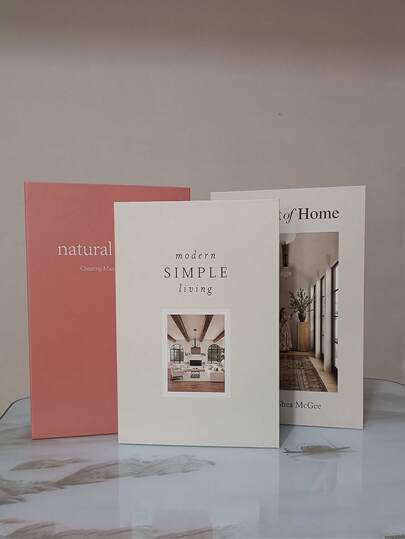 6/3/2/1pc Faux Books For Decoration,Foldable Style, Easy To Assemble, Set Of 4 Coffee Table Books Decor, Fake Books Fashion Decorative Books For Display, Office Home Decor, Bookshelf, Farmhouse Decor, Living Room,(Room Decor, Home Decor, Bedroom Decor Living Room Decor, Office Decor, Bathroom Decor, / Desktop Decor, TV Cabinet, Lobby, Bookshelf) Various Holiday Gifts.