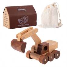 Wooden Construction Vehicles Excavator Toy Crane Model, Kids Toy Car, Baby Birthday Gift - Camel - View 15