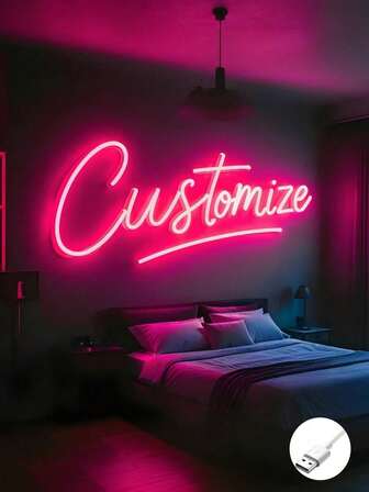 Custom Led Neon Sign Room Decor,Personalized Wedding Neon Sign Valentine's Day Gift ,Festival Neon Sign Home Decoration Wedding Backdrop USB Power.
