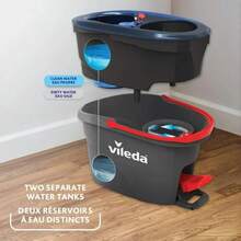 EasyWring RinseClean Spin Mop System, Two-Tank Bucket System - Schwarz - Übersicht 4