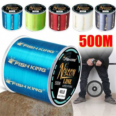 FTK Filo da pesca in nylon FTK da 500 m, da 4,13 a 34,32 lb, da 0,14 a 0,5 mm, fluorocarbonio superiore, linea monofilamento in nylon premium appositamente progettata per la pesca alla carpa