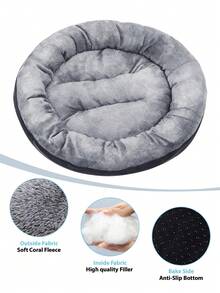 PETSIN 1 Plush Warm And Thickened Circular Pet Nest, Suitable For The Fall And Winter Pet Bed Pet Mat, Suitable For Small And Medium-Sized Dogs And Cats Cat Nest, Doghouse