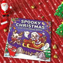 1 Peça Natal Assustador: Embarque em uma Aventura de Colorir para Adultos através de um Reino Fantástico onde a Alegria Festiva se Encontra com a Brincadeira Assustadora - Pense em Abóboras Cobertas de Neve, Duendes Fantasmagóricos e Bolas de Natal Brilhantes. Suprimentos Escolares, Desenho e Pintura, Halloween, Natal, Outono. Papelaria