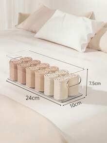 4/2/1 Pc Transparent Desk Storage Box, Household Underwear, Bra, Socks Storage Box, Cosmetics Storage Box, Mobile Phone Shell Storage Box, Kitchen Refrigerator Storage Box, Drawer Storage Box