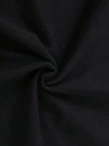 Men's Navy Blue Graphic Tee With Vibrant Headphone Print - 220g Thick Cotton, Casual , Short Sleeve Crew Neck T-Shirt, Machine Washable For Summer Fashion, Street Fashion Tee | Graphic Print Shirt | Durable Casualwear - 黑色 - 查看 5