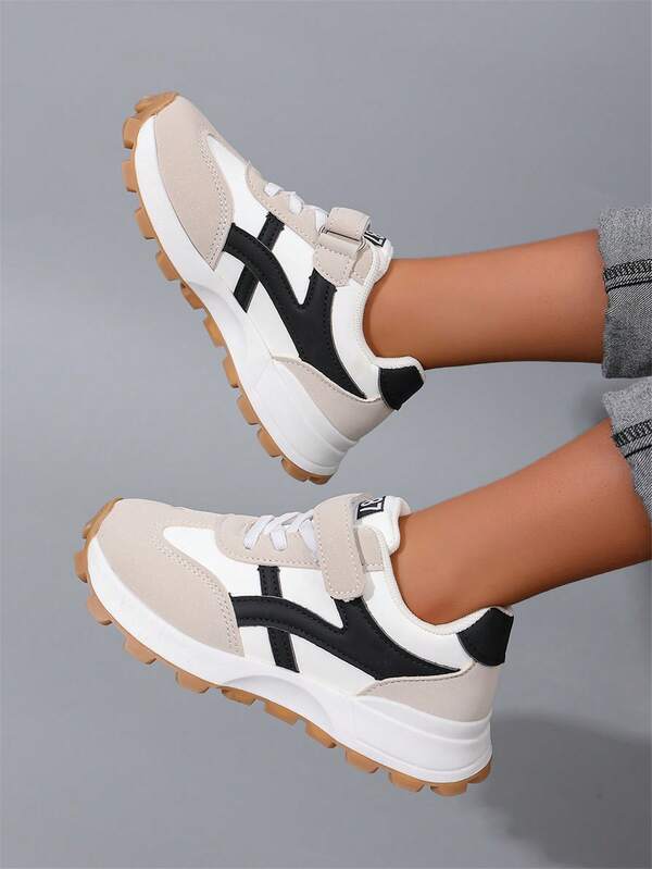 Kids' Durable Sports Shoes, Girls' Chunky Sneakers, Boys' Running Shoes, Students' Casual Shoes, Big Kids' Shoes, All Season