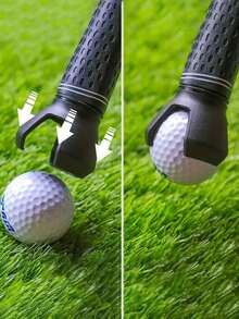1pc Golf Ball Picker, Made Of Rubber And Zinc Alloy, Golf Supplies, Golf Accessories, Convenient And Practical Golf Training Assist Tool