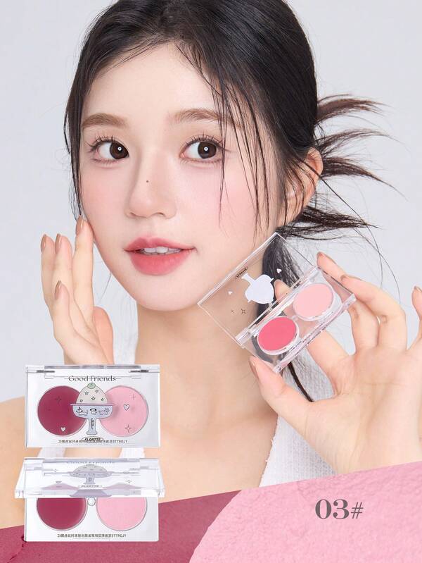 FLORTTE روج وردي من فلوريت مناسب للمبتدئات، ذو ملمس ناعم وجودة عالية