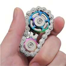 1pc Dual Speed Finger Spinner - Metal Alloy Material, Smooth Bearing, Portable, Suitable For Indoor And Outdoor Use, No Power Required, Stress Relief Toy, High-Quality Metal Texture, Well-Crafted - Multicolor - View 3