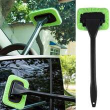 3pcs Glass Cleaner Handle Car Windshield Brush Auto Windscreen Car Brush Tools - Green - View 1