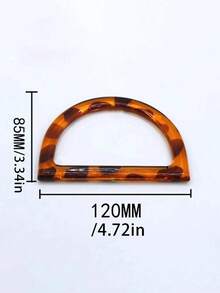 8/2pcs Bag Handle Replacement Parts, D-Shape Wallet Handle Replacement Parts, 4-Color Decorative Bag Handle For DIY Handbag, Wallet Making, Suitable For Beach Bag, Crochet Straw Bag - Multicolor - View 11