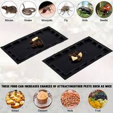 High-Efficiency Sticky Mouse Traps (8/12-Pack) | Super Strong Adhesive Glue Boards For Mice, Cockroaches, Spiders & Insects ,  Indoor/Outdoor Use & Easy To Install