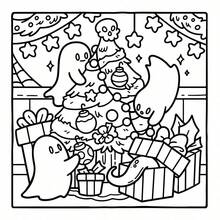 1 Peça Natal Assustador: Embarque em uma Aventura de Colorir para Adultos através de um Reino Fantástico onde a Alegria Festiva se Encontra com a Brincadeira Assustadora - Pense em Abóboras Cobertas de Neve, Duendes Fantasmagóricos e Bolas de Natal Brilhantes. Suprimentos Escolares, Desenho e Pintura, Halloween, Natal, Outono. Papelaria