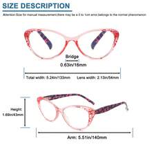 4-Piece Set Of  Cat's Eye Glasses For Men And Women - Multiple Colors (Pink, Yellow, Green, Blue), Visual Comfort And Fashion, Screen Time Protection, Vision Support, Women's Glasses, Men's Glasses, Magnifying Glass, Reading Guide - 彩色 - 查看 2