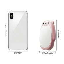 2 包可充电暖手宝，带 2000mAh*2 电池的电动暖手宝，磁性口袋加热器，便携式，适合户外/露营，适合孩子、妻子和朋友的可爱礼物