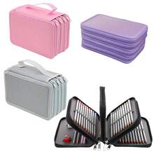 1 Stück großer schwarzer Federmäppchen, 72 Löcher, 4 Ebenen mit großer Kapazität, geeignet für Aquarellstifte, Marker, Pinsel, Gelstifte, Stationery Aufbewahrungsbox, Geschenk für Studenten zur Rückkehr in die Schule