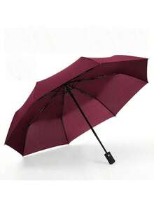 1pc Windproof And Waterproof Travel Umbrella With Automatic UV Protection Sunshade, Fully Automatic Folding Umbrella For Men And Women In Rainy And Snowy Weather, Summer Sunshade Umbrella,Office,Household,Travel, Back To School Supplies