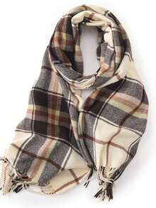 2025 New Arrival Cashmere Scarf Women Shawl Autumn Winter Plaid British Style Thick Warm Birthday Gift