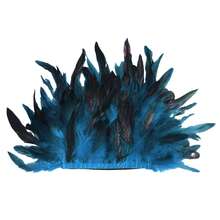 Hombreras de estilo gótico unisex de tamaño mediano con plumas sintéticas negras para fiesta de Navidad roja y carnaval, hechas de fibra de poliéster, perfectas para cosplay - A - Ver 8