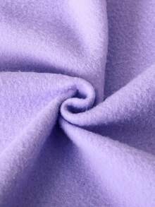 Young Girls' Cartoon Pattern Warm Sweatshirt - Purple - View 6