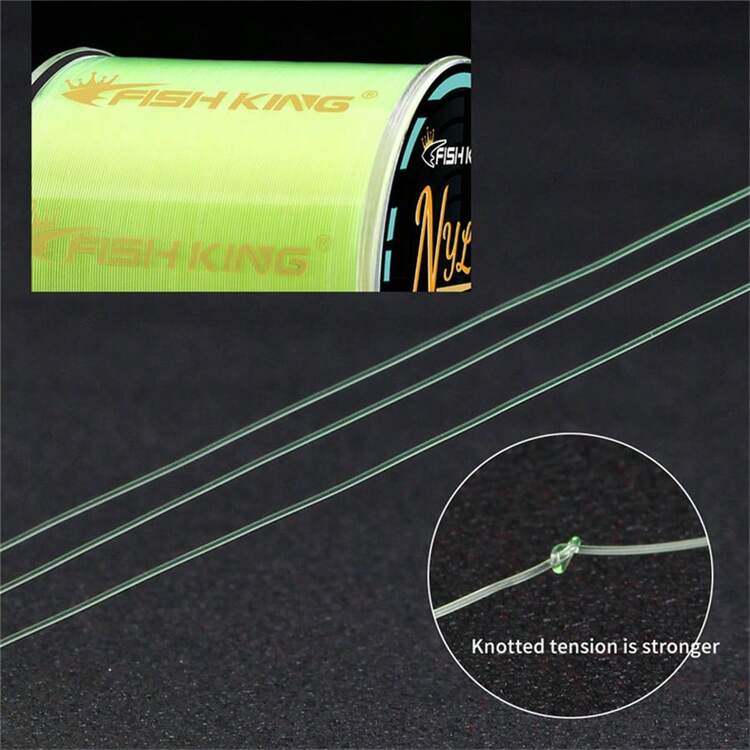 FTK 500米尼龙鱼线 4.13-34.32磅 0.14毫米-0.5毫米 优质氟碳单丝优质尼龙线 专为钓鲤鱼设计 - 灰色 - 查看 3