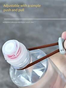 1 pièce Corde de suspension multifonctionnelle pour bouteille d'eau de plein air, avec boucle d'escalade, corde tressée robuste, sangle anti-chute, crochet mains libres, anneau de crochet en aluminium robuste, corde de parapluie de plein air créative, crochet en alliage d'aluminium, corde de suspension antivol, accessoire de sac