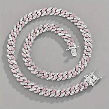 [Iced Out Chain] HIP HOP Iced Out 9MM Miami Cuban Link Chain Necklace | Gift For Men And Women - A - 查看 7